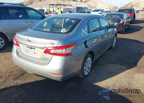 2014 Nissan Sentra Fe+ S/Fe+ Sv/S/Sl/Sr/Sv z USA, uszkodzony, nr VIN 3N1AB7AP2EL676627